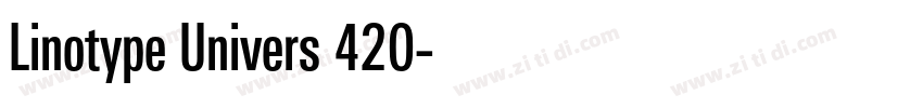 Linotype Univers 420字体转换